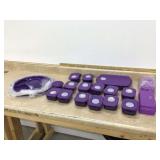 Assorted purple Tupperware containers
