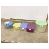 Tupperware containers for fridge and salad on the go