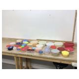 Various Tupperware bowls