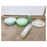 Retro Tupperware jello molds and cups from the 1950