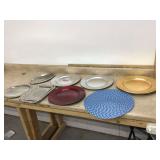 Assorted chargers and trays