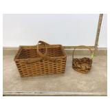 2 HANDMADE EDNA PETERSHEIM BASKETS
