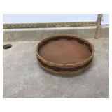 HANDMADE LAZY SUSAN BASKET
