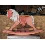 Wooden rocking horse