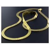 14kt Gold 26" - 5.2 mm Harringbone Necklace