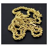 14kt Gold 20" Rope Twist Necklace