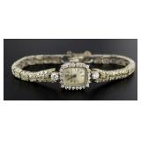 14kt Gold Antique Hamilton 4.00+ ct Diamond Watch
