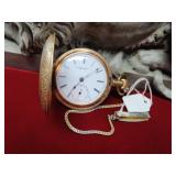 BEAUTIFUL POCKET WATCH COLLECTION, TURQUOISE & OTHER JEWELRY