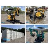 New Equipment auction, Mini Excavators, Skid Steer Attachments, Toolboxes, plus much More, and container auction. September 15, 2026