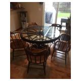 Wagon Wheel Table And Chairs Set
