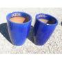 2) Blue Vietnamese Terracotta Glazed Pots