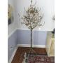 Metal tree sconce with candles
