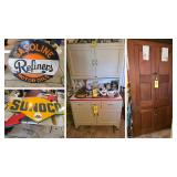 Antiques, Collectibles, Gas & Oil Memorabilia, Large Salt & Pepper Collection, Furniture, Clocks