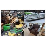 Pontoon Boat, Golf Cart, Kayaks, John Deere Mower, Tools
Clean, Quality Furniture
