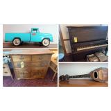 Toys, Furniture, Antiques, Collectibles, Glassware, Tiller