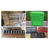 Large Collection of Snap-On Tools, Snap-On Toolboxes, Carpenter Tools, Auto Lift, Collectibles, Lawn & Garden, Shop Items, Snap-On Memorabilia, Gas & Oil Signs