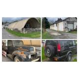 Handyman 3,150 Sq. Ft. Building, .47 Acres, Restorable Autos, Trucks, Heavy Equipment, Tools, Forklifts