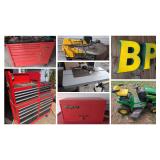 Lawn Equipment, Woodworking Tools, Oil Cans, Hand Tools And More! 