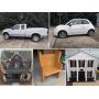 1998 Ford F150, 2012 Fiat 500, Push Mowers, Doll Houses, Tools, Stamps