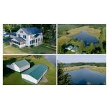 34.9-Acre Property With Good Two-Story Home With Attached Garage, 24 X 48 & 28 X 42 Pole Buildings, Storage Building, & Milkhouse, Beautiful 3-Acre Stocked Lake
John Deere Tractor, 3 Pt. Equip