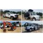 Dump Trucks, Service Trucks, Backhoes
Trailers, Dozer, Attachments

