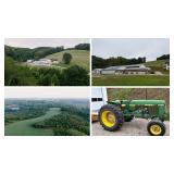 100&plus;/- Acres, Fox Township, Carroll Co.
Sale #1: 19&plus;/- Acres With Two-Story Home, Shop/Garage/Pole Buildings
Sale #2: 80&plus;/- Acres, Open & Wooded Recreation Land
Also Selling: JD Tra