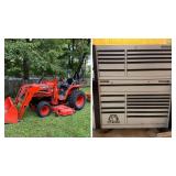 Kubota Loader Tractor, MATCO Custom Toolbox, Tools, Household
