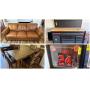 Leather Sofas, Dining Tables, Bedroom Suites, Household
TVs, Signed Sports Memorabilia, Hand Tools
