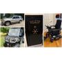 2004 Ford Explorer, 2023 American Landmaster EV UTV, (2) Large Safes, 2024 Permobil Corpus MS Mobility Chair, AX05 Lift Chairs
