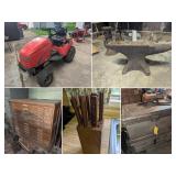 Antiques, Tools, Simplicity Mowers, Anvil, Warther Knife Set