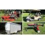 Club Car Golf Cart, Zero Turn Mower, Log Splitter, Woodworking Tools, Cargo Trailer, Tools