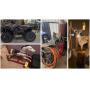 2024 Polaris Sportsman 570 EFI 4X4 ATV, Lincoln 256 Power Mig Welder, Aluminum Fishing Boat, Tools, Shelves, Furniture, Hunting and Fishing Items, Don Drumm Pieces, Tree Stands, Outdoor Items