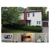 Well Maintained Four-Bedroom, 1.5 Bath, Two-Story Home W/ Garage
Also Selling: Glassware, Art, Exhibit Posters And European Train Advertising Lithos, Quality Furniture, Household And Collectibles, Mis