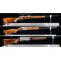 Engraved &amp; Signed Belgian Brownings, Superposed Diana Grade, Olympian, Weatherby, Winchester