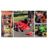 Kubota Tractor, John Deere Mower, Landscaping Equipment, Shop Tools and More! 