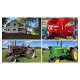 108&plus;/- Acre Farm With Two-Story Home, Barn & Outbuildings, Smith Twp., Mahoning Co.
Tractors, Farm Equipment, Tools, Round Bales Of Hay&nbsp;