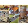 Woodshop Tools, Bass Hunter Boat, General Household, Modern and Antique Furniture, Fiesta Ware&nbsp;