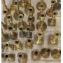 Group of 34 brass candlesticks