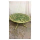 Painted Coffee Table with Leaf Motif K11C